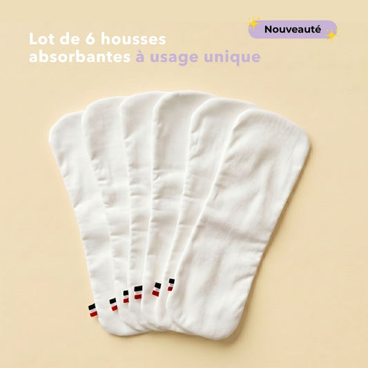 Lot 6 housses à usage unique absorbantes