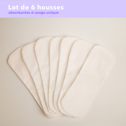 Lot 6 housses à usage unique absorbantes